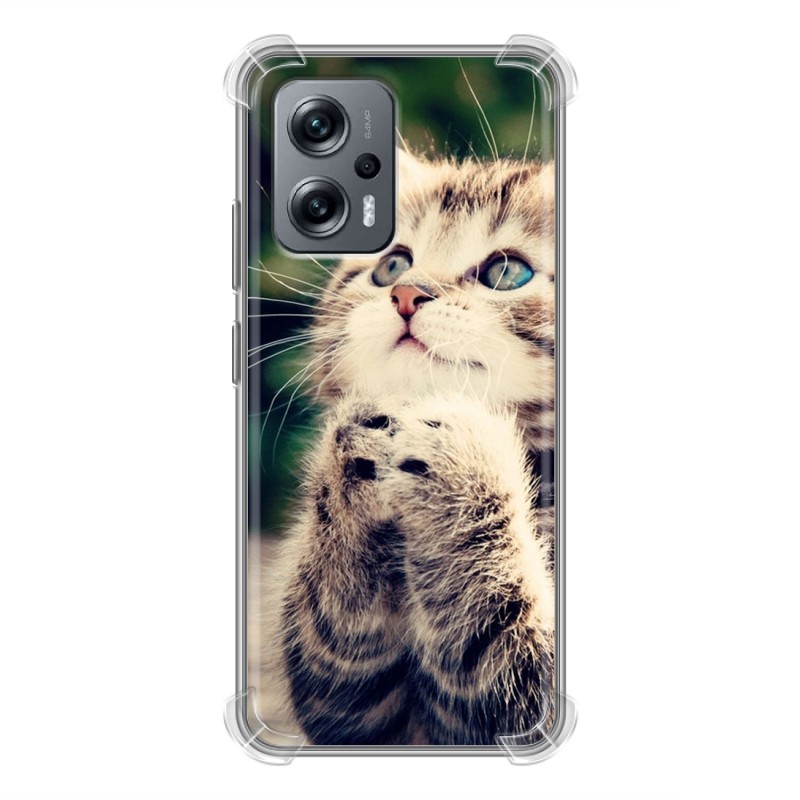 фото Дизайнерский силиконовый с усиленными углами чехол для xiaomi poco x4 gt котята 100gadgets