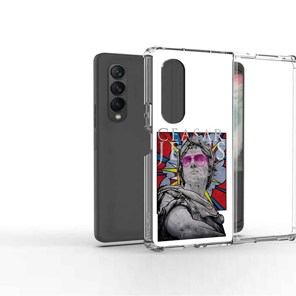 

Чехол MyPads Tocco для Samsung Galaxy Z Fold2 крутая статуя свободы, Прозрачный, Tocco