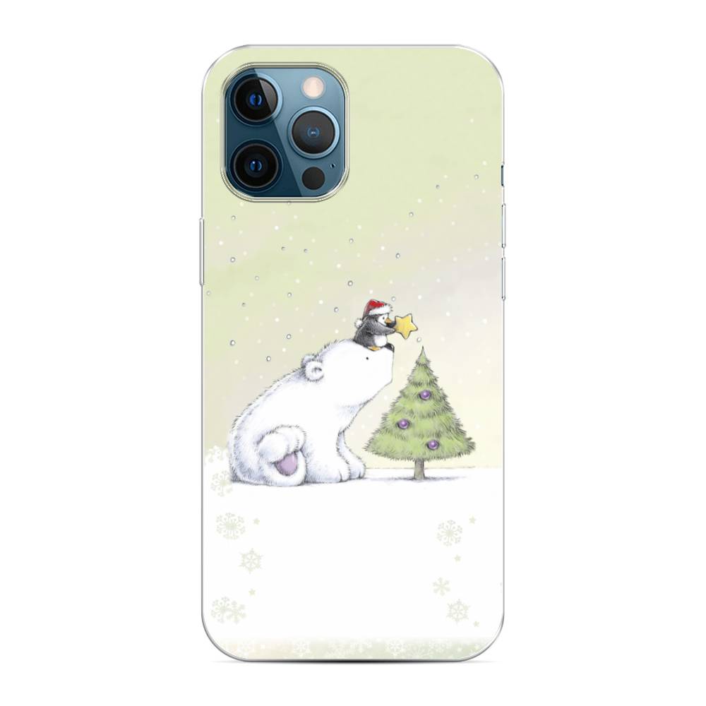 

Чехол на Apple iPhone 12 Pro Max "Украшение елки", Белый;бежевый, 12750-5
