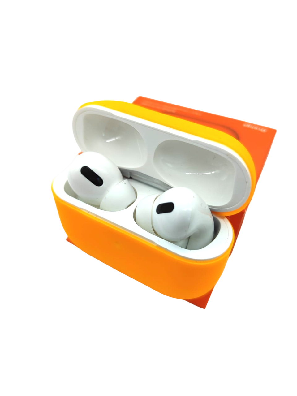 

Чехол для наушников AirPodsPRO, силиконовый, оранжевый, AirPodsPRO