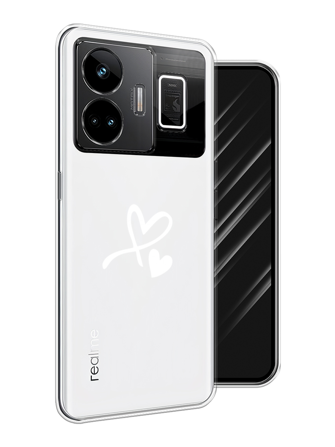 

Чехол Awog на Realme GT Neo 5 5G/GT 3 "Сердечко минимализм", Белый, 2513750-6