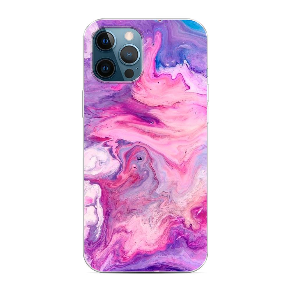 Чехол на Apple iPhone 12 Pro Max Нежно-розовая абстракция