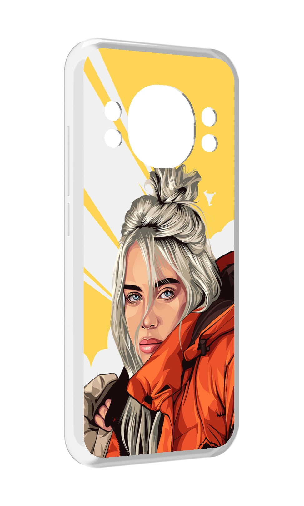 

Чехол MyPads билли-айлиш-в-куртке для Doogee S98 / S98 Pro, Прозрачный, Tocco
