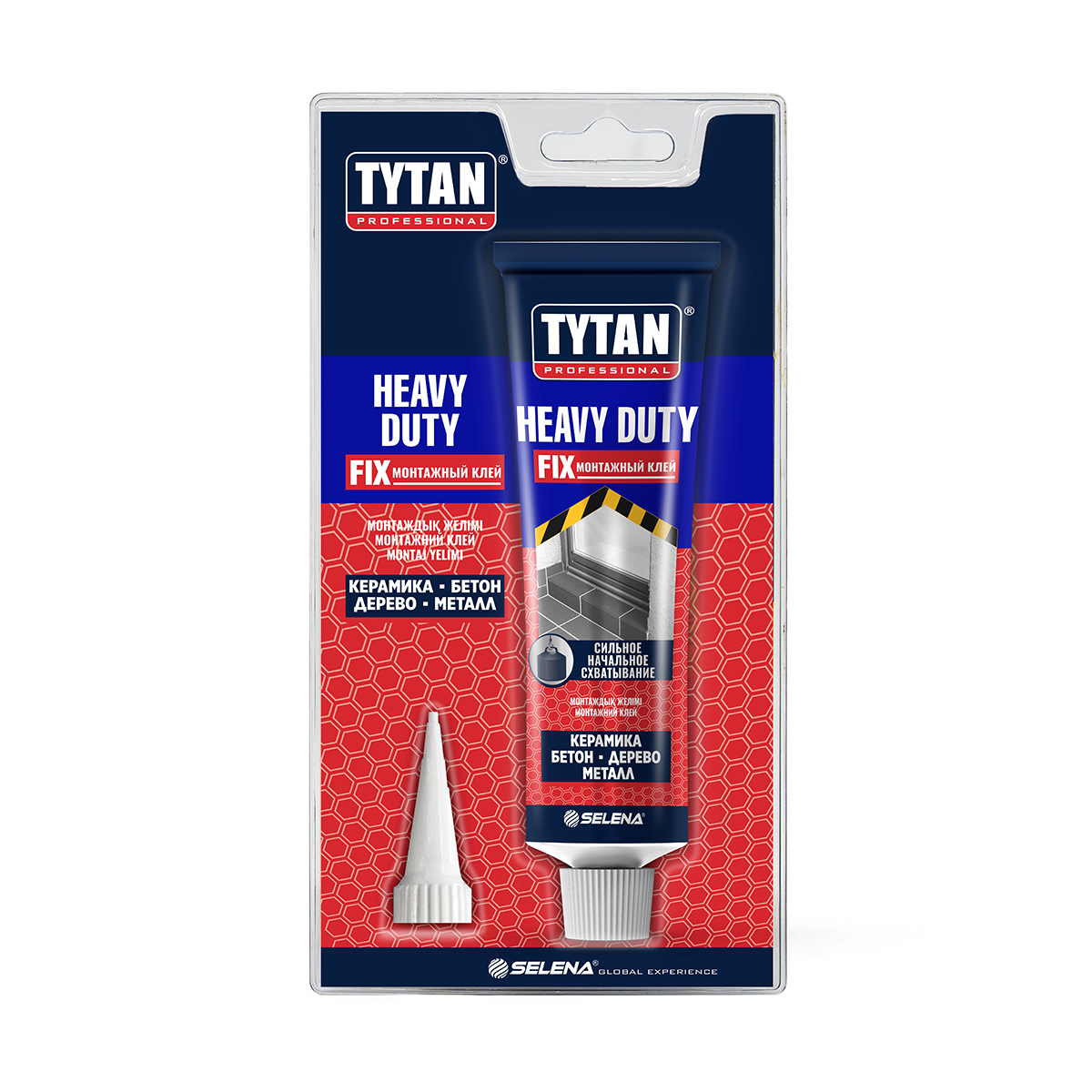 Клей монтажный Tytan Professional Heavy Duty, каучуковый, 100 мл, бежевый клей монтажный сверхсильный titebond heavy duty pro коробка 12шт