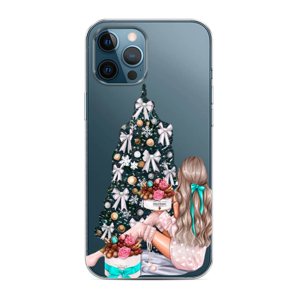 

Чехол на Apple iPhone 12 Pro Max "New Year", Зеленый;бежевый;голубой, 12750-5