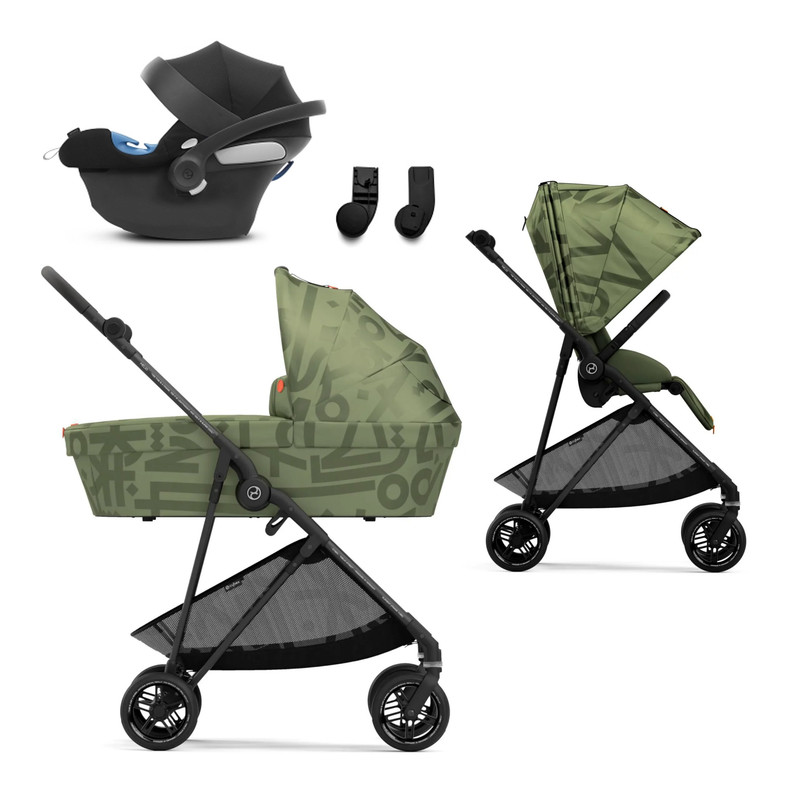 фото Коляска 3 в 1 cybex melio street 2, olive green