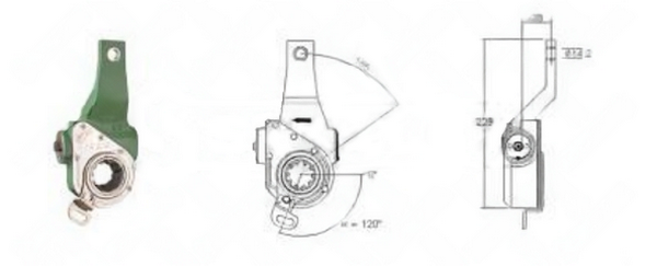 

STELLOX 8504113SX 85-04113-SX трещетка автомат., правая передняя \KAMAZ -6520, 6460, 6524,