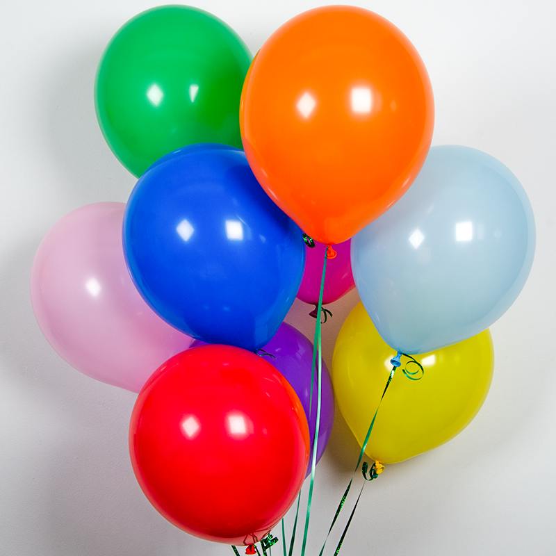 Шар Шаринг (10''/25 см) Ассорти, пастель, 10 шт.