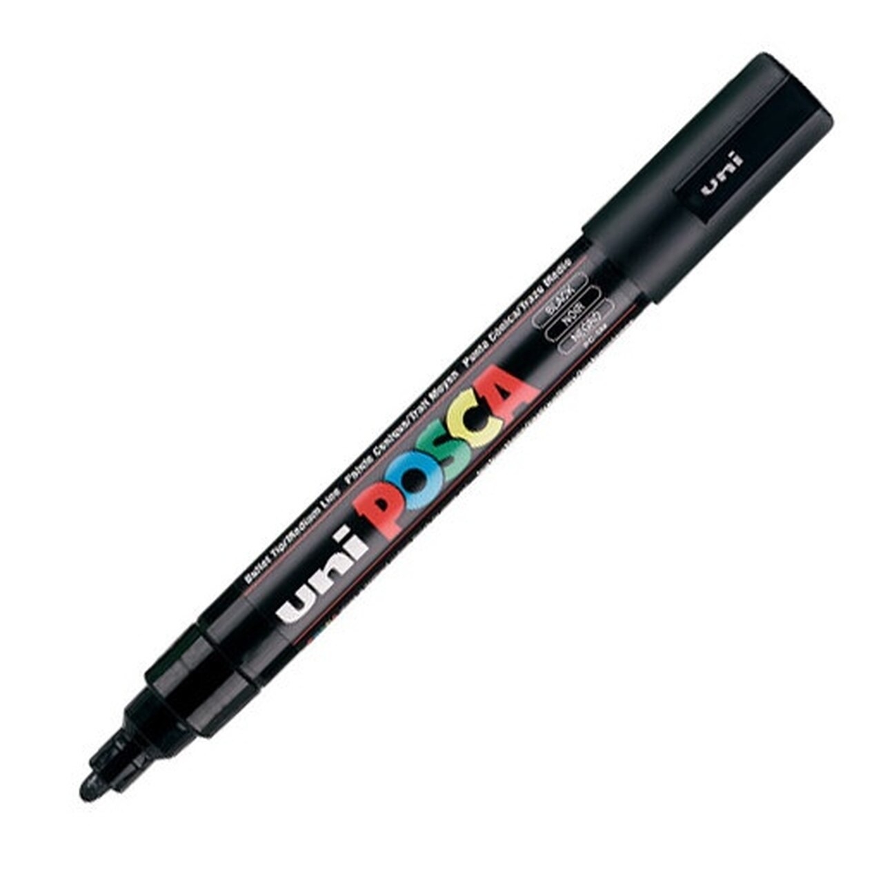 фото Маркер uni posca pc-5m 1,8-2,5мм овальный (черный (black) 24) uni mitsubishi pencil