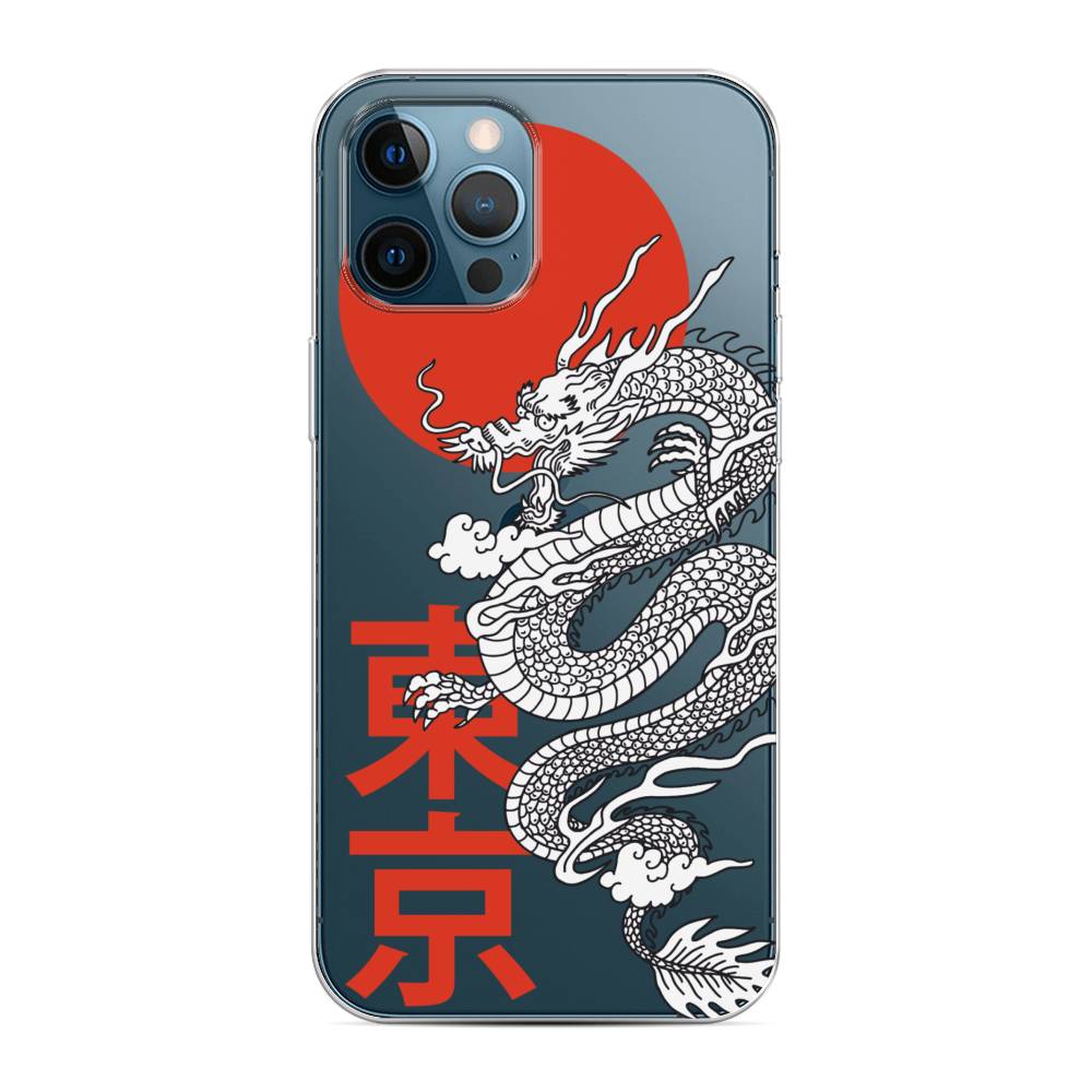 

Чехол на Apple iPhone 12 Pro Max Китайский дракон, Черный;красный;белый, 12750-1