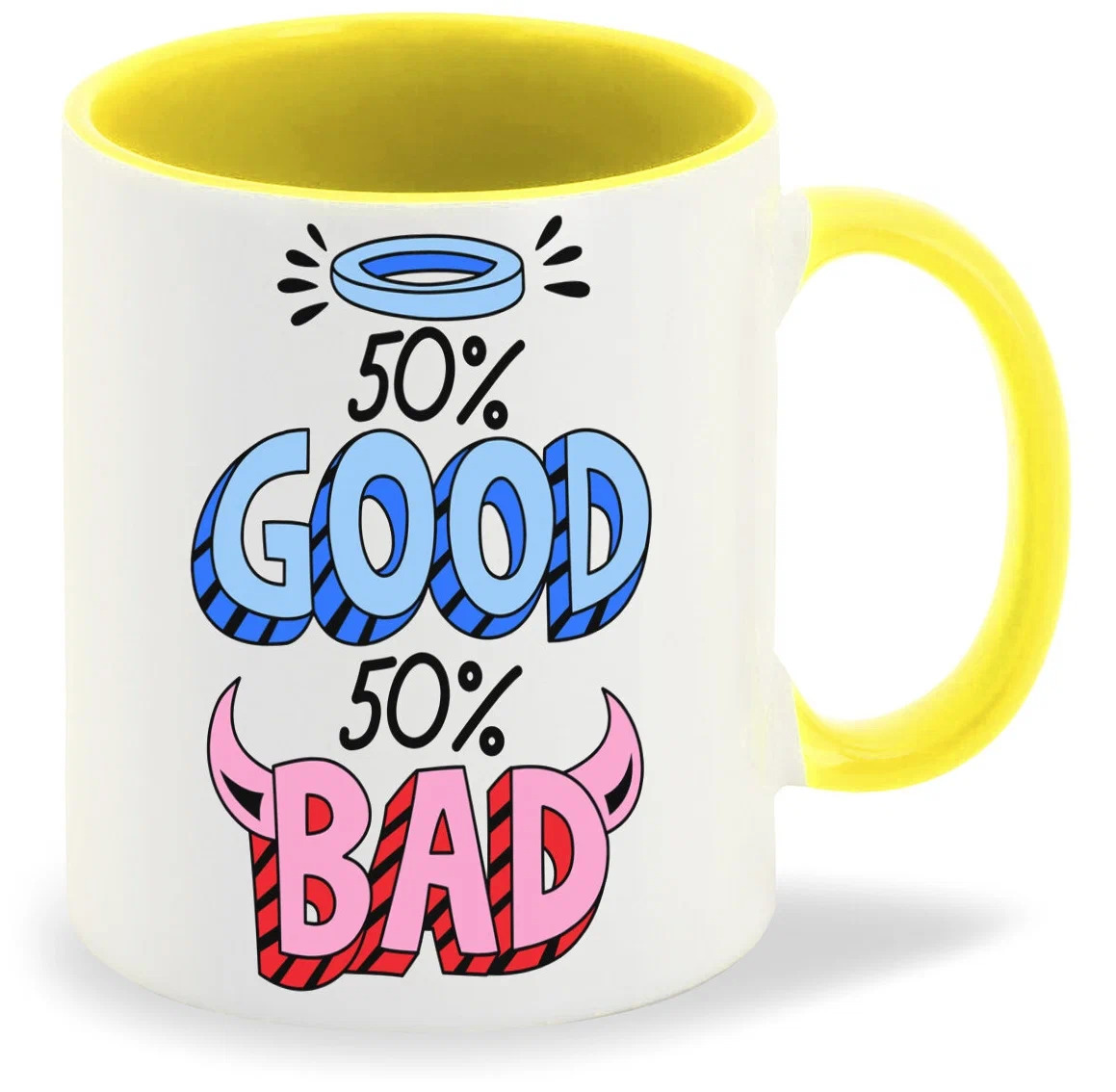 

Кружка CoolPodarok 50 Good 50 Bad