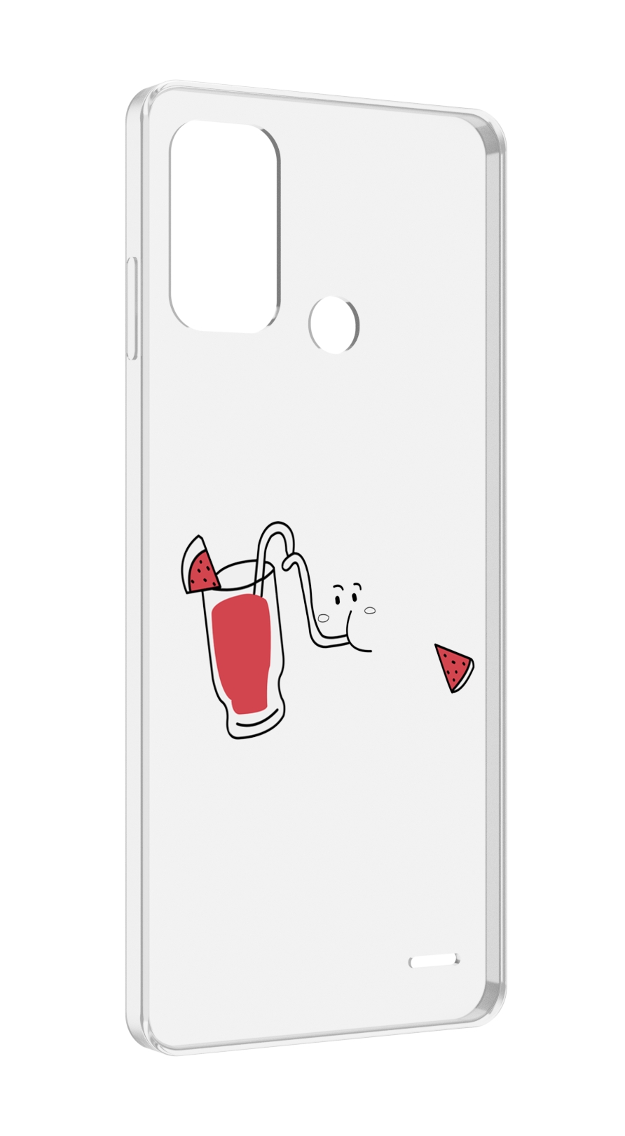 

Чехол MyPads арбузный-напиток для ZTE Blade A52, Прозрачный, Tocco