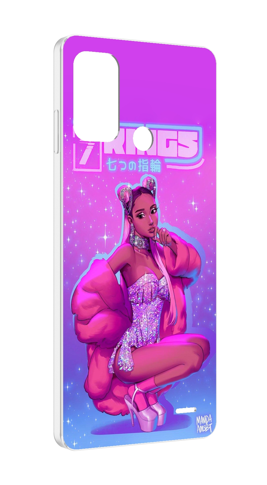 

Чехол MyPads ариана-гранде для ZTE Blade A52, Прозрачный, Tocco
