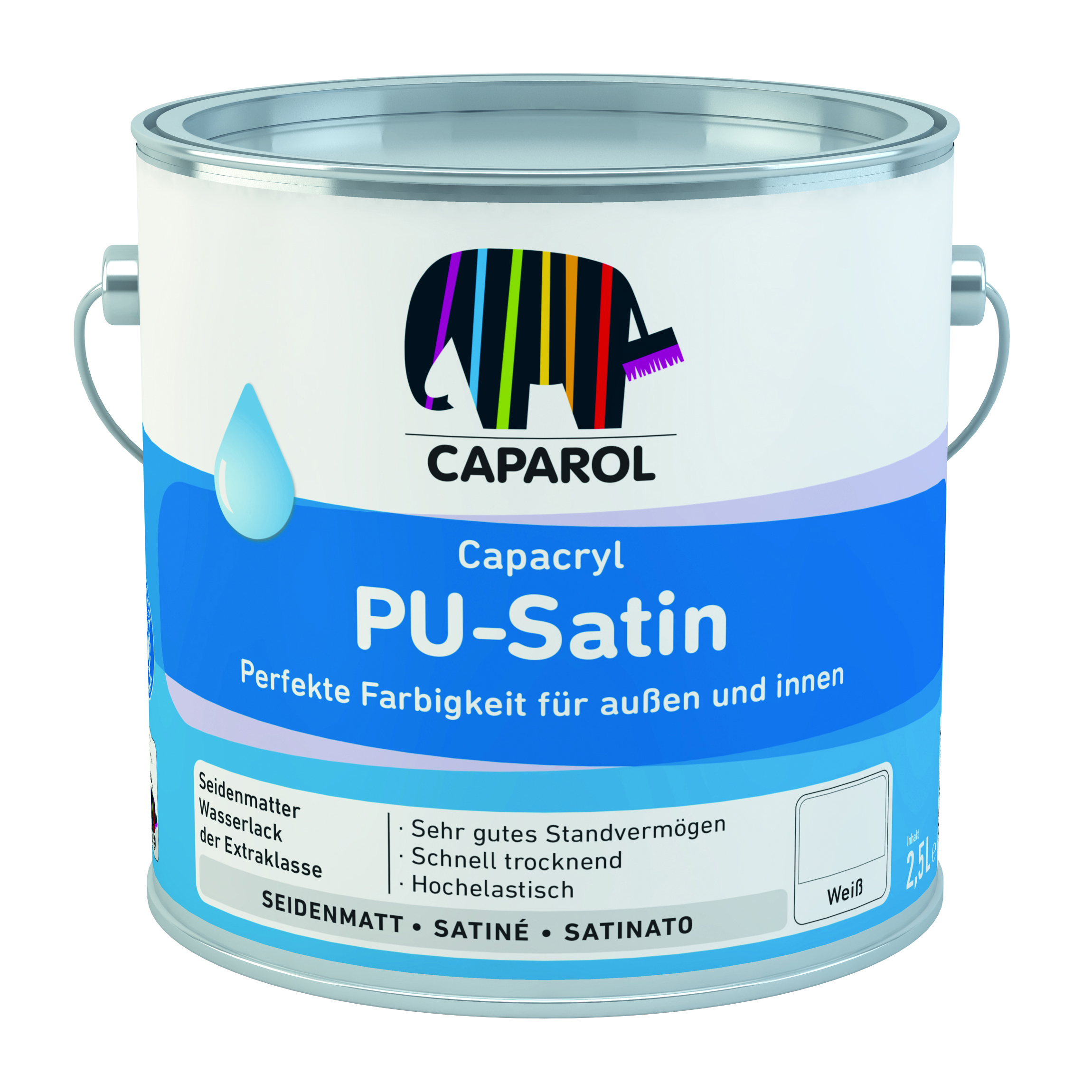 

Эмаль акриловая Caparol Capacryl PU-Satin универсальная полуматовая База1 2,4 л