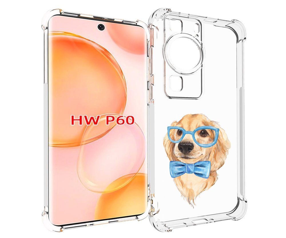 

Чехол MyPads Собака интеллигент для Huawei P60, Tocco