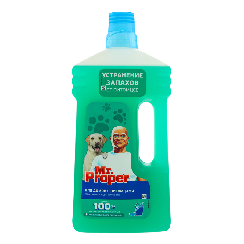 Жидкость Mr.Proper Для домов с собаками цитрус для полов и стен 1 л