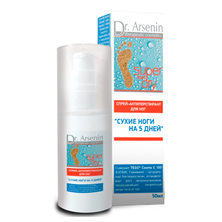 

Дезодорант для ног Dr. Arsenin Super Dry Foot 50 мл