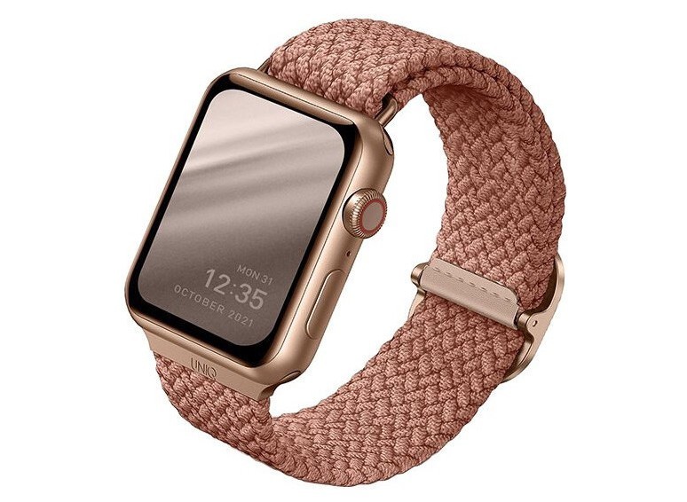 фото Ремешок uniq aspen strap braided для apple watch 38/40 мм, розовый (40mm-asppnk)