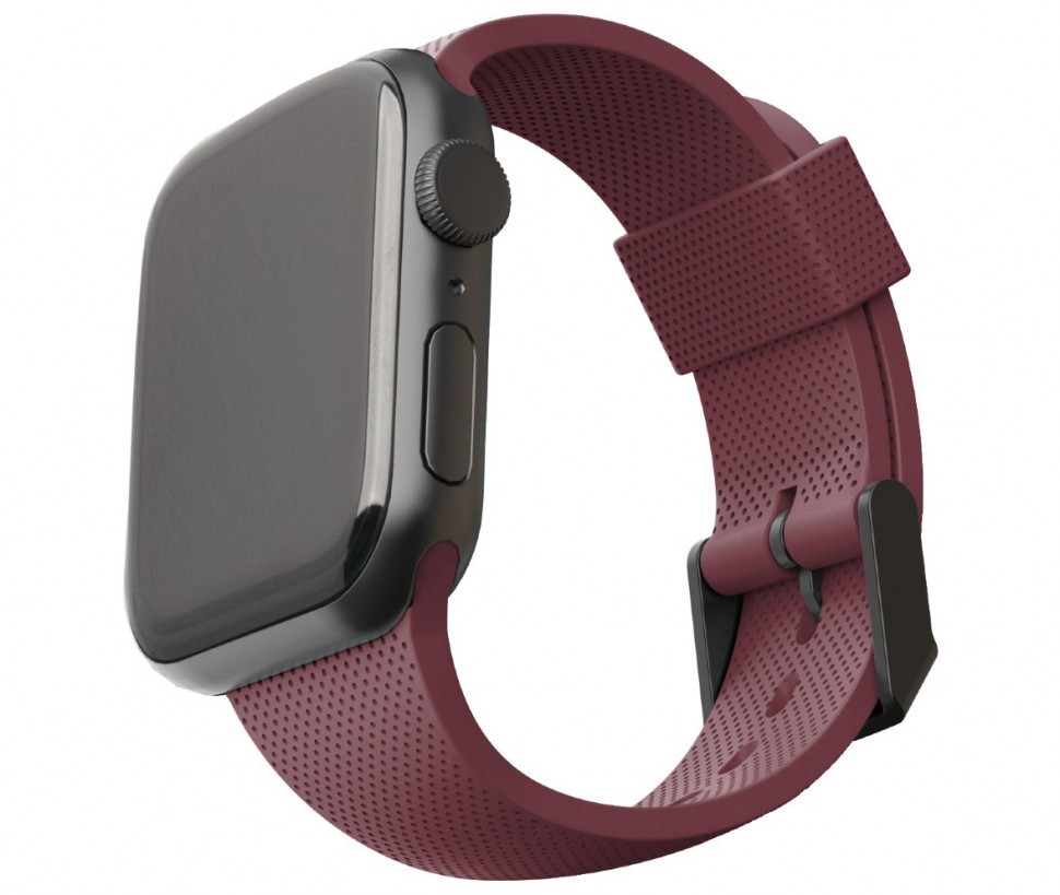 фото Ремешок u by uag dot textured silicone strap для apple watch 42/44 мм, "баклажан"