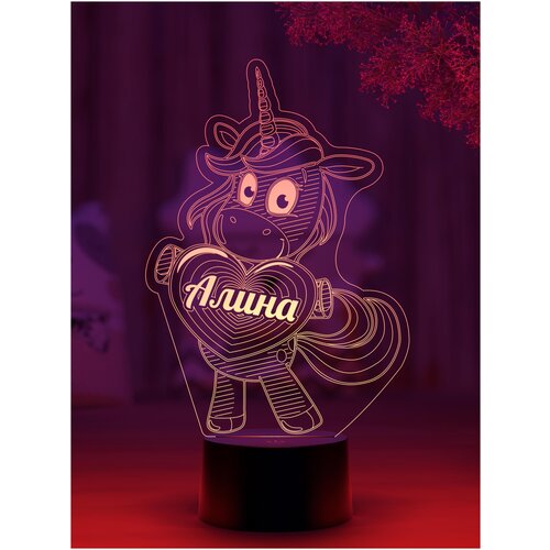 

Ночник Amstek "Единорог именной Алина"