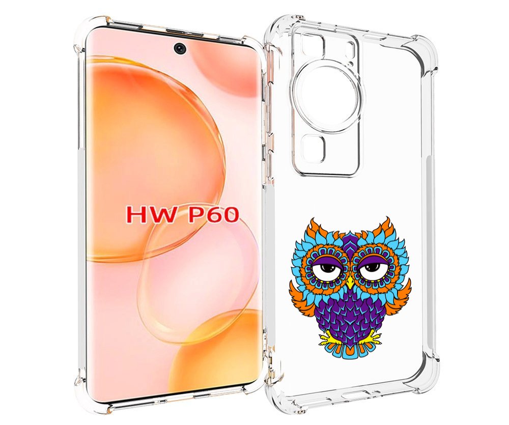 

Чехол MyPads Цветная сова для Huawei P60, Tocco