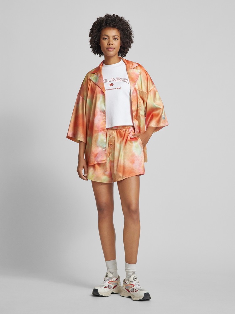 Блуза женская Karo Kauer 3003920324 оранжевая XS