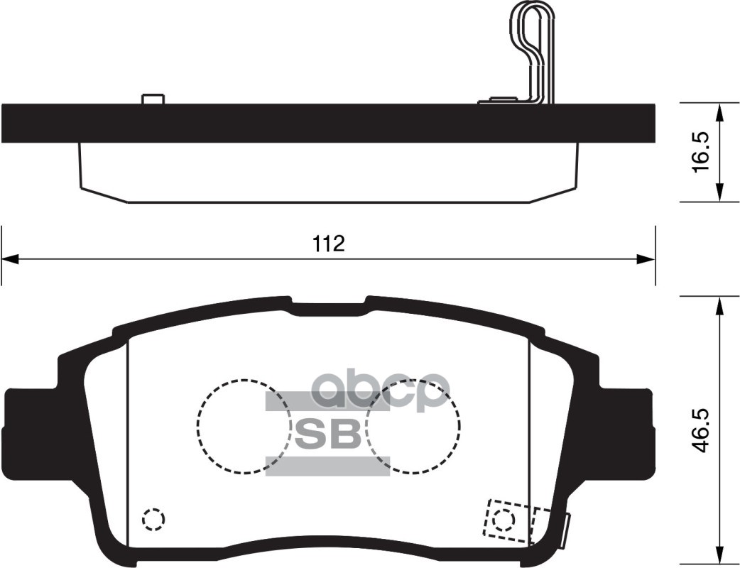 

Тормозные колодки Sangsin brake передние sp1230