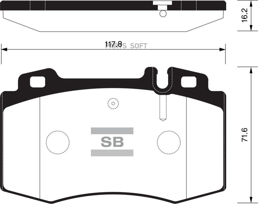 

Тормозные колодки Sangsin brake передние sp2193