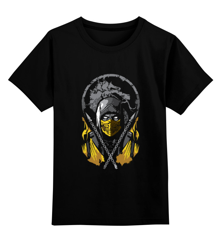 

Футболка детская Printio Скорпион (мортал комбат) цв. черный р. 152, Скорпион (мортал комбат)