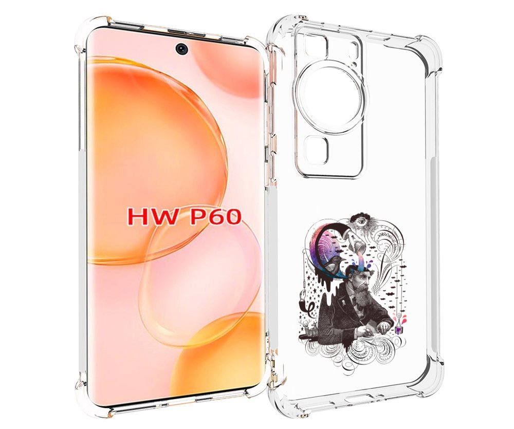 

Чехол MyPads абстракция думающий мужчина для Huawei P60, Tocco