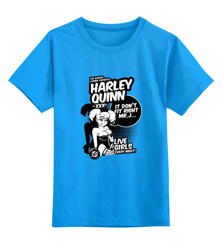

Футболка детская Printio Харли квинн (harley quinn) цв. голубой р. 152, Харли квинн (harley quinn)