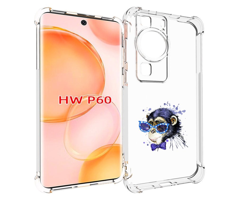 

Чехол MyPads акварельная обезьяна для Huawei P60, Tocco
