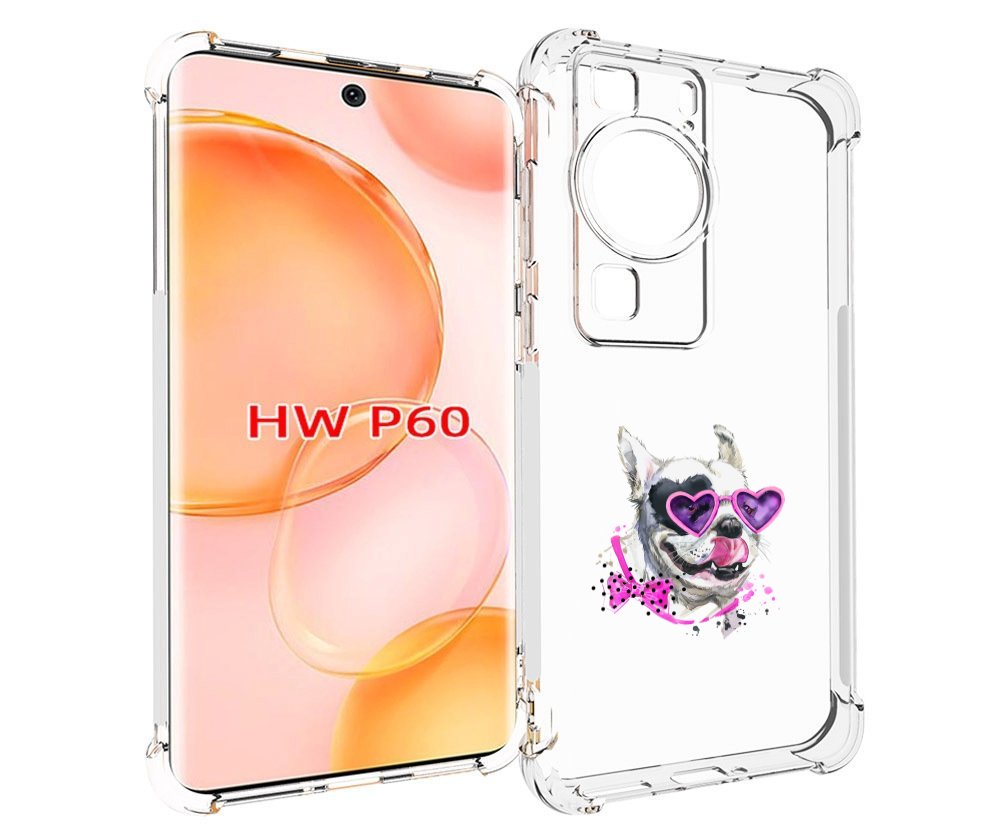 

Чехол MyPads акварельный пёс для Huawei P60, Tocco