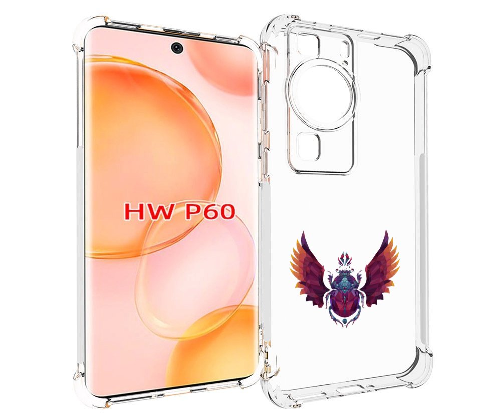 

Чехол MyPads алмазный скоробей для Huawei P60, Tocco