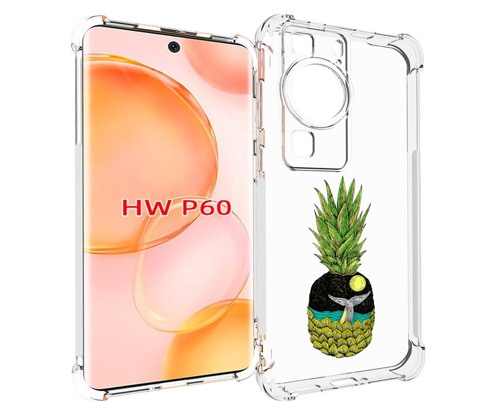 

Чехол MyPads ананас с китом для Huawei P60, Tocco