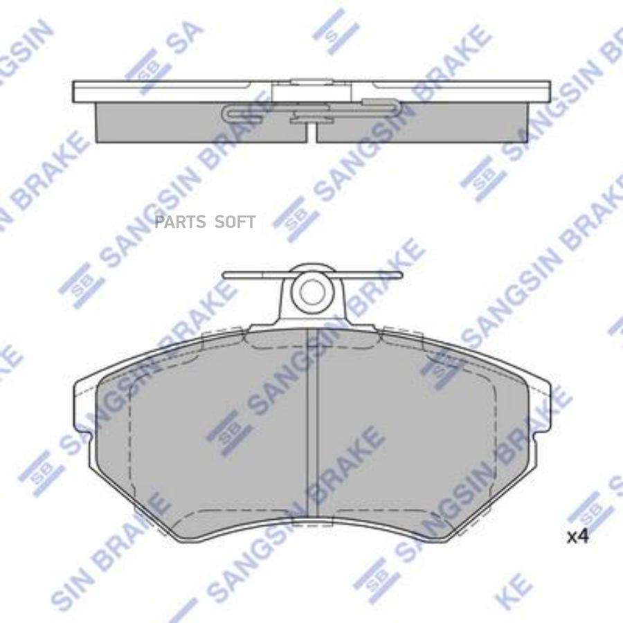 

Колодки передние vw golf iii sp1708