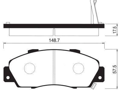

Тормозные колодки Sangsin brake передние sp1076f