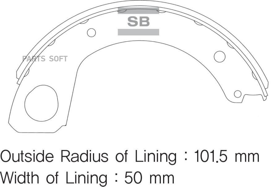 

Тормозные колодки Sangsin brake задние sa122