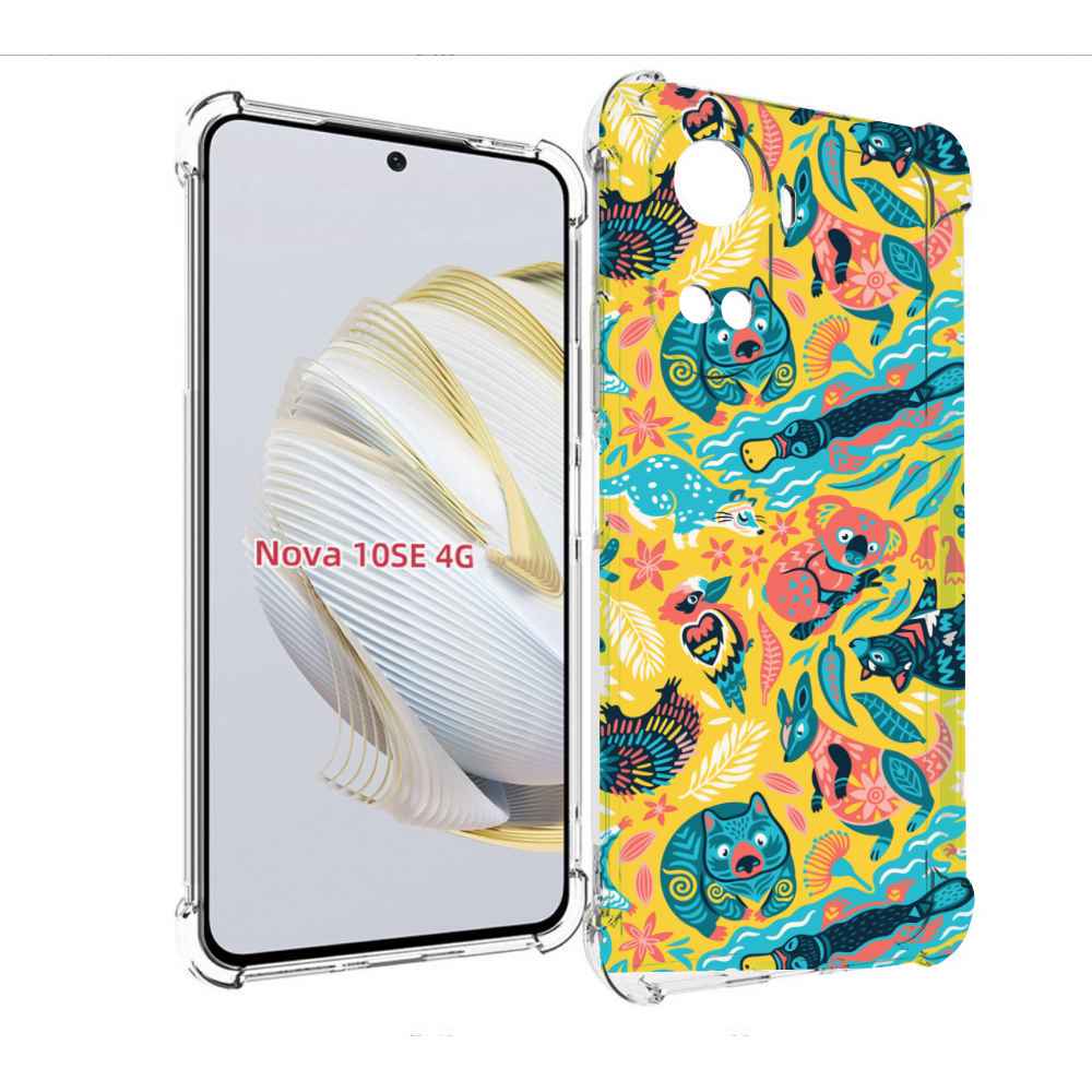 

Чехол MyPads seamless-pattern для Huawei Nova 10 SE, Прозрачный, Tocco