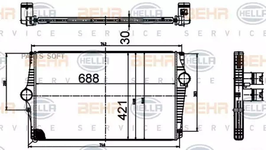 hella Интеркулер hella 8ml376988534 100500₽