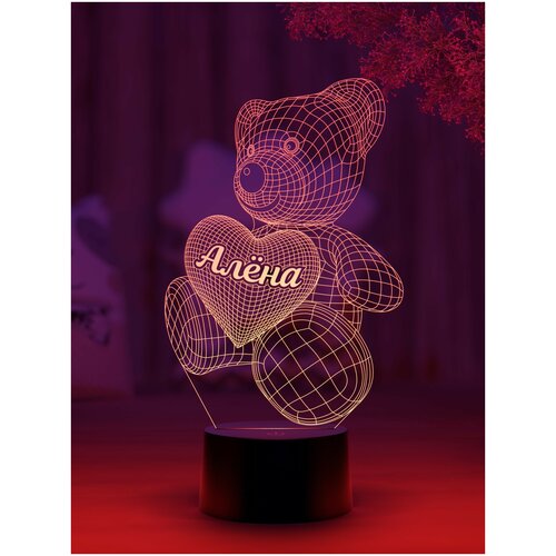 

Ночник Amstek "Мишка именной Алена"