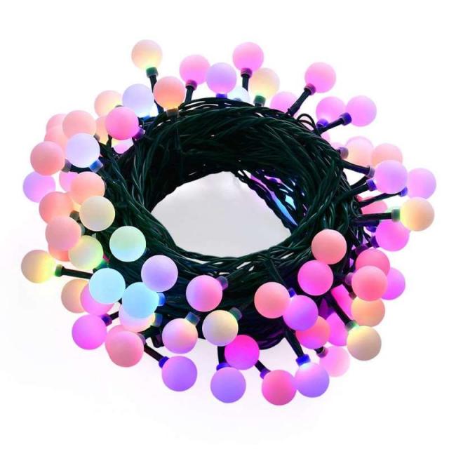 

Световая гирлянда новогодняя Apeyron Electrics 15-35 10 м разноцветный/RGB