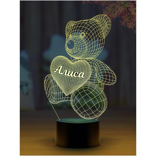 

Ночник Amstek "Мишка именной Алиса"