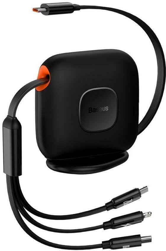 

Кабель Lightning, USB Type-C, micro USB-USB Type-C Baseus CAQY000001 1.7 м черный, CAQY000001