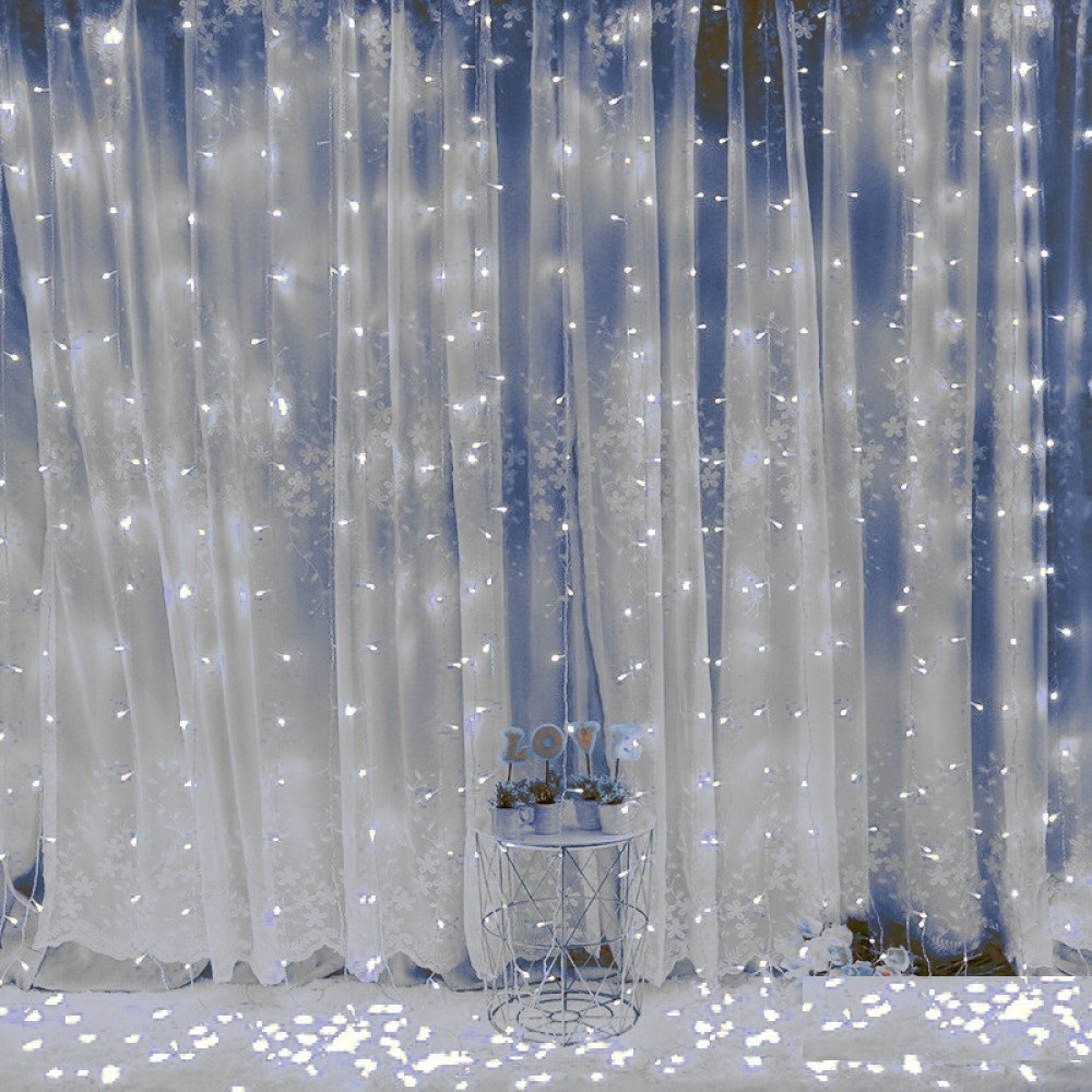 

ГИРЛЯНДА-ШТОРА 1,5 НА 1,5 МЕТРА, БЕЛАЯ