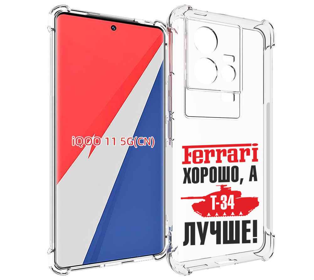 

Чехол MyPads т 34 лучше для Vivo iQOO 11, Прозрачный, Tocco