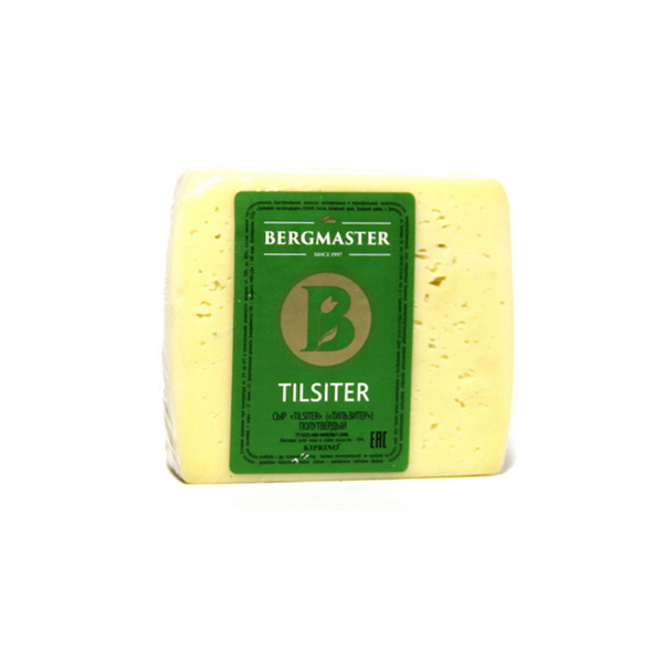 

Сыр полутвердый Bergmaster Тильзитер 50% 210 г