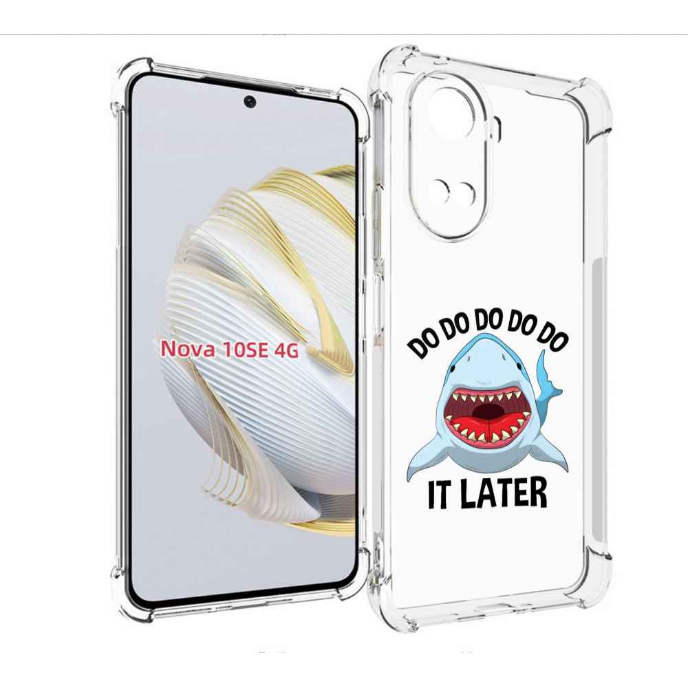 

Чехол MyPads Акула для Huawei Nova 10 SE, Прозрачный, Tocco