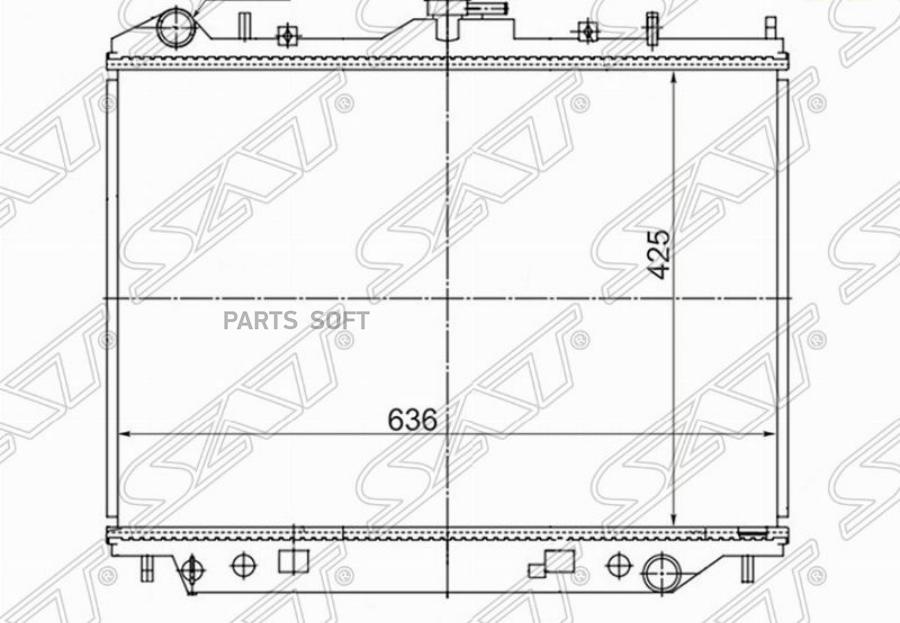 

SAT Радиатор GREAT WALL HOVER 05-