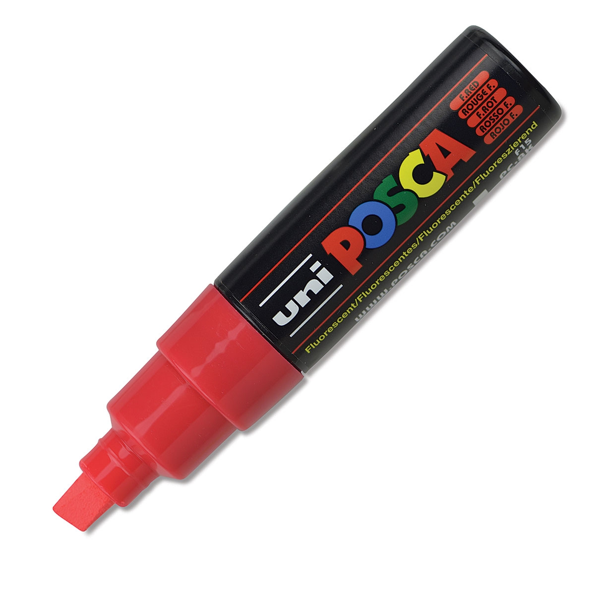 

Маркер Uni POSCA PC-8K 8мм скошенный (флуоресцентный красный (fluorescent red) F15)